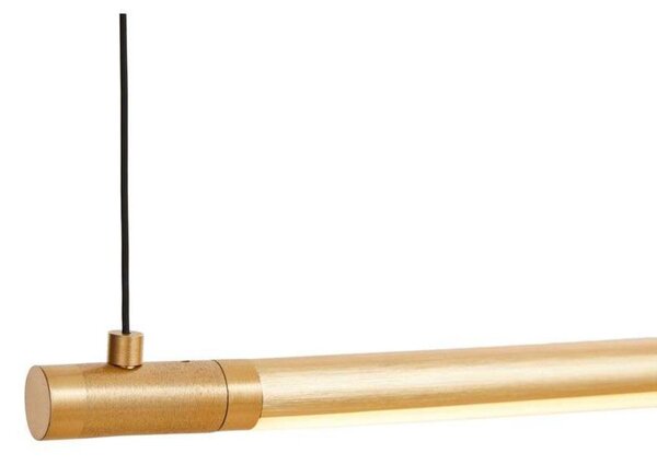 Lampa Wisząca LOOM DESIGN, Straw 200, ściemnialny, złoty | mosiężny, jadalnia, aluminium, nowoczesny