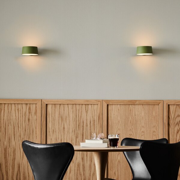 Lampa Ścienna LOOM DESIGN, Cookie, ściemnialny, zielony, salon, aluminium, nowoczesny