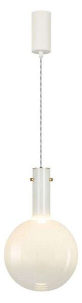Lampa Wisząca LOOM DESIGN, ściemnialny, biały, salon, szkło