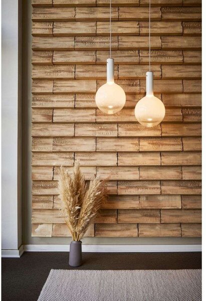 Lampa Wisząca LOOM DESIGN, ściemnialny, biały, salon, szkło