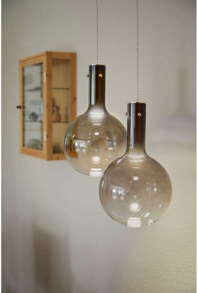 Lampa Wisząca LOOM DESIGN, ściemnialny, brąz rdzawy, salon, szkło