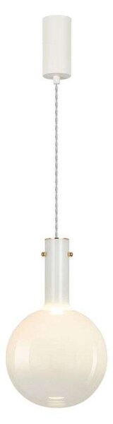 Lampa Wisząca LOOM DESIGN, ściemnialny, biały, salon, szkło