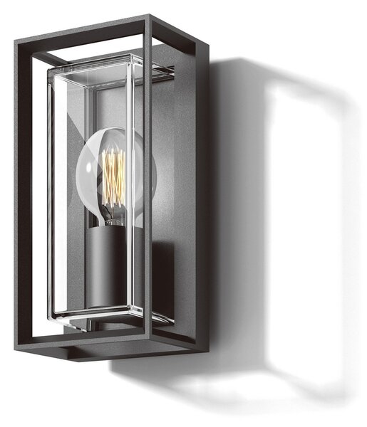 Zewnętrzna Lampa LOOM DESIGN, Loke, ściemnialny, czarny, metal, nowoczesny