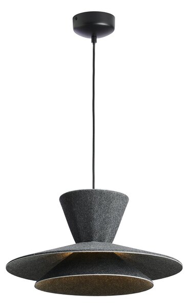 Lampa Wisząca LOOM DESIGN, Morphic, ściemnialny, czarny, salon, tkanina | tekstylia, nowoczesny