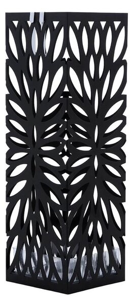 Stojak na parasole FLORE, 15,5x15,5x49cm, czarna SongmicsHome