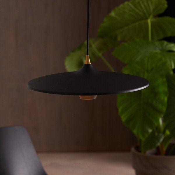 Lampa Wisząca LOOM DESIGN, Moja, ściemnialny, czarny, salon, aluminium, nowoczesny