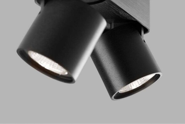 Lampa Sufitowa LIGHT-POINT, ściemnialny, czarny, salon, aluminium