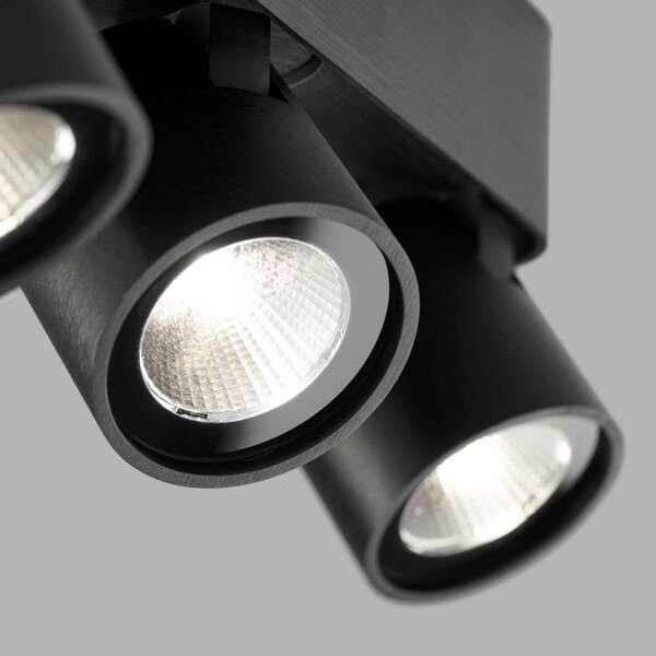 Lampa Sufitowa LIGHT-POINT, ściemnialny, czarny, kuchnia, aluminium