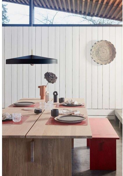 Lampa Wisząca OYOY Living Design, Hat Large, czarny, kuchnia, metal, skandynawski
