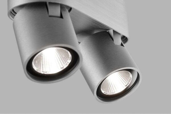 Lampa Sufitowa LIGHT-POINT, ściemnialny, metaliczny, salon, aluminium