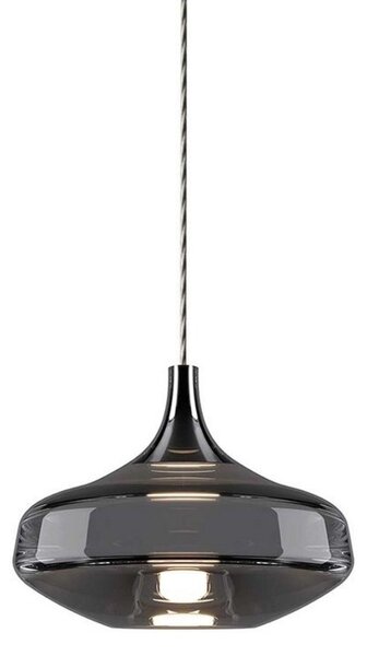 Lampa Wisząca Lodes, szary, jadalnia, szkło
