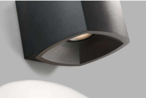 Lampa Ścienna LIGHT-POINT, ściemnialny, czarny, piwnica, aluminium