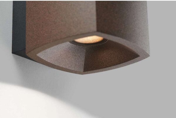 Lampa Ścienna LIGHT-POINT, ściemnialny, brąz rdzawy, piwnica, aluminium