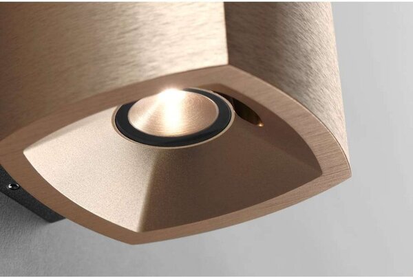 Lampa Ścienna LIGHT-POINT, ściemnialny, antyczny mosiądz, piwnica, aluminium