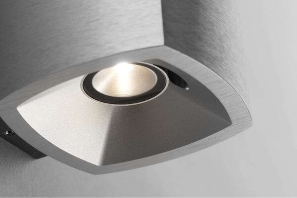 Lampa Ścienna LIGHT-POINT, ściemnialny, metaliczny, piwnica, aluminium