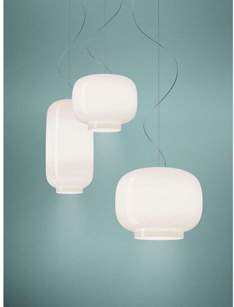 Lampa Wisząca Foscarini, biały, jadalnia, szkło