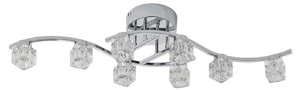 Lampa Sufitowa Lindby, Yaro, ściemnialny, metaliczny, salon, metal, nowoczesny