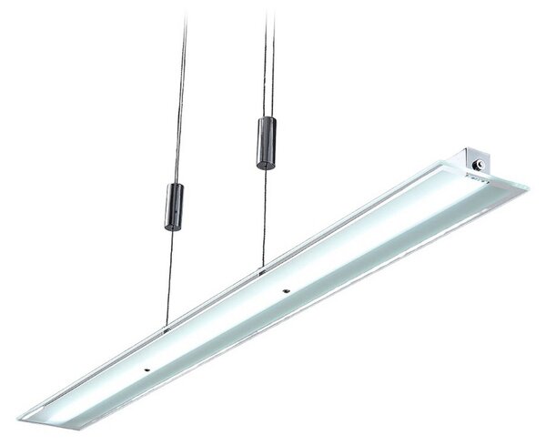 Lampa Wisząca Lindby, Sladja, ściemnialny, metaliczny, salon, szkło, nowoczesny