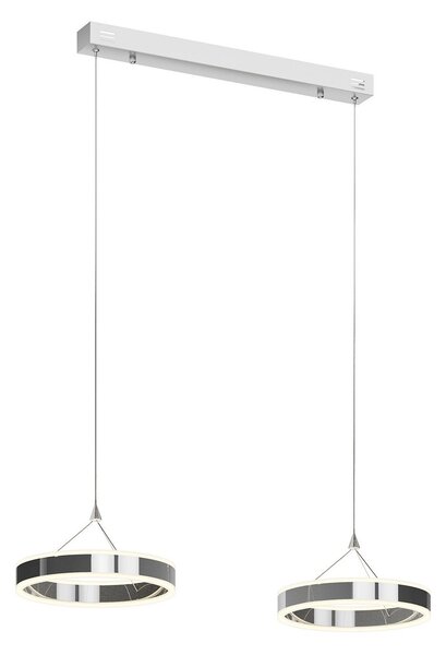 Lampa Wisząca Lucande, Lyani, ściemnialny, metaliczny, salon, metal, nowoczesny