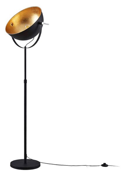 Lampa Podłogowa Lindby, Muriel, czarny, salon, metal, nowoczesny