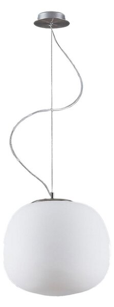 Lampa Wisząca Lindby, ściemnialny, biały, kuchnia, szkło, nowoczesny
