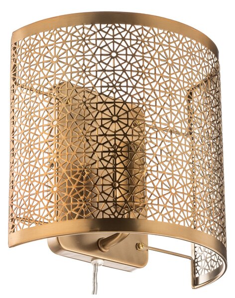 Lampa Ścienna By Rydéns, Hermine, antyczny mosiądz, salon, metal, orientalny | marokański