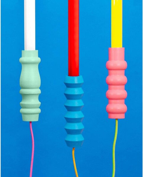 Lampa Stołowa SELETTI, niebieski, salon, szkło