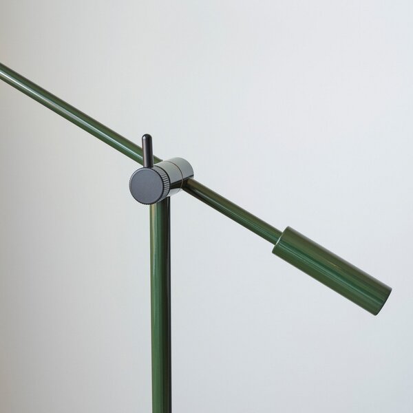 Lampa Podłogowa Belid, ściemnialny, zielony, salon, metal, design