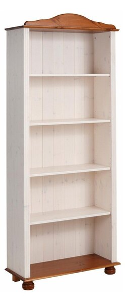 Biało-naturalny regał z litego drewna sosnowego 70x181 cm Ella – Støraa