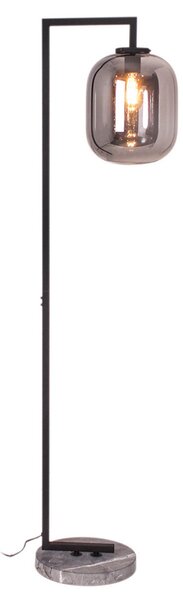 Lampa Podłogowa By Rydéns, Leola, czarny, salon, szkło