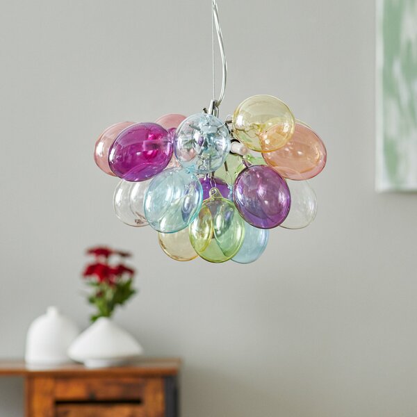 Lampa Wisząca By Rydéns, Gross, ściemnialny, wielokolorowy, salon, szkło, design