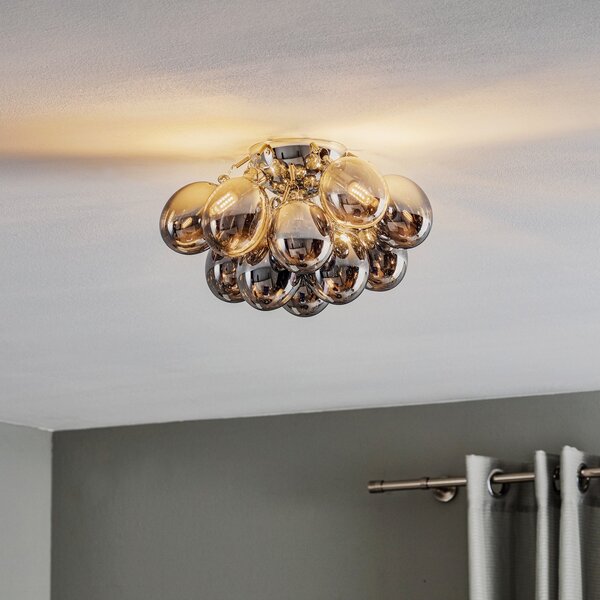 Lampa Sufitowa By Rydéns, Gross, ściemnialny, szary, salon, szkło, design