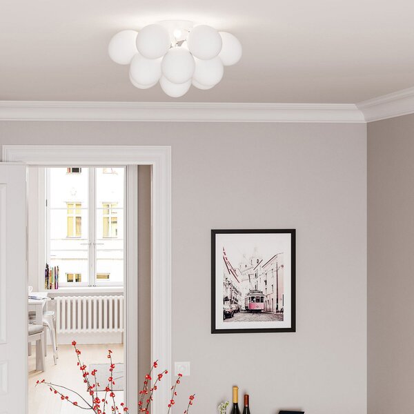 Lampa Sufitowa By Rydéns, Gross, ściemnialny, biały, salon, szkło, design