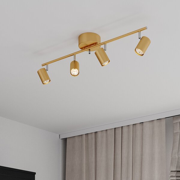 Lampa Sufitowa By Rydéns, Correct, ściemnialny, złoty | mosiężny, salon, metal, nowoczesny
