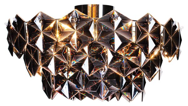 Lampa Sufitowa By Rydéns, Monarque, ściemnialny, czarny, salon, tworzywo sztuczne, design