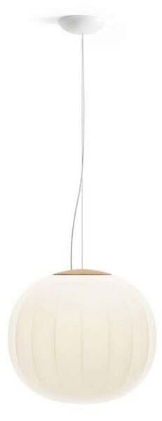 Lampa Wisząca Luceplan, ściemnialny, drewniany, salon, szkło