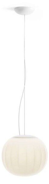 Lampa Wisząca Luceplan, ściemnialny, biały, salon, szkło