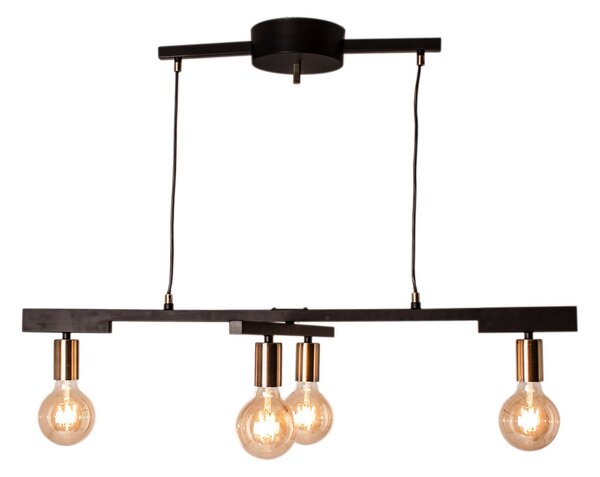 Lampa Wisząca By Rydéns, Zeona, ściemnialny, czarny, salon, metal, nowoczesny