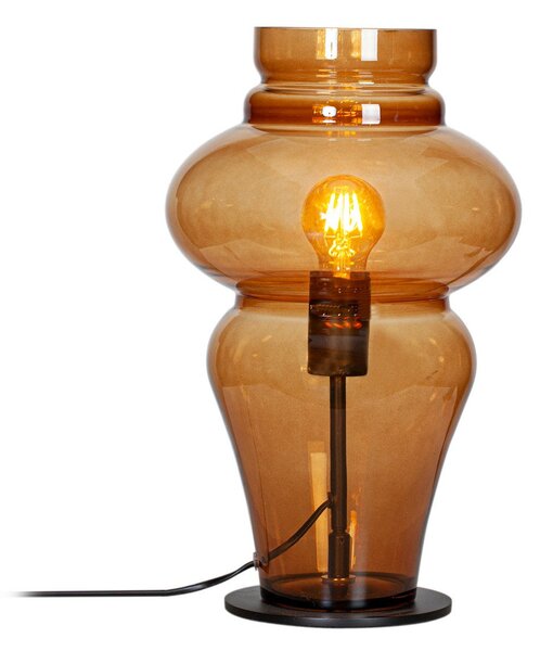 Lampa Stołowa By Rydéns, Dolores, brąz rdzawy, salon, szkło, skandynawski