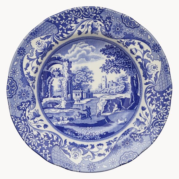 Komplet talerzy głębokich Blue Italian, 4 elem