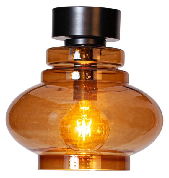 Lampa Sufitowa By Rydéns, Dolores, ściemnialny, brąz rdzawy, salon, szkło, skandynawski