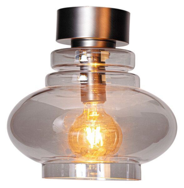 Lampa Sufitowa By Rydéns, Dolores, ściemnialny, szary, salon, szkło, skandynawski