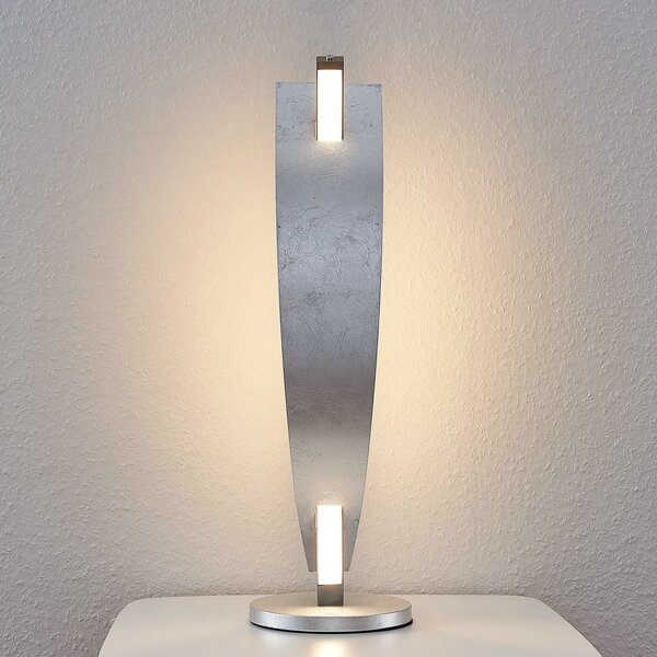 Lampa Stołowa Lucande, Marija, ściemnialny, metaliczny, salon, metal, nowoczesny