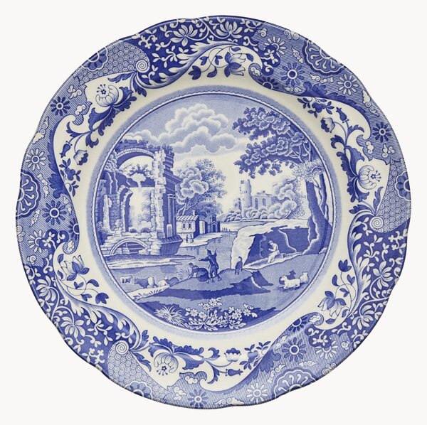 Komplet talerzy dużych Blue Italian, 4 elem