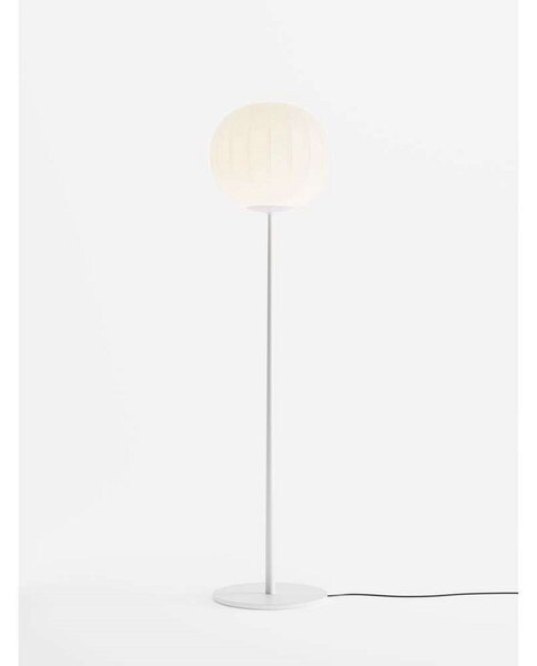 Lampa Podłogowa Luceplan, ściemnialny, biały, salon, szkło