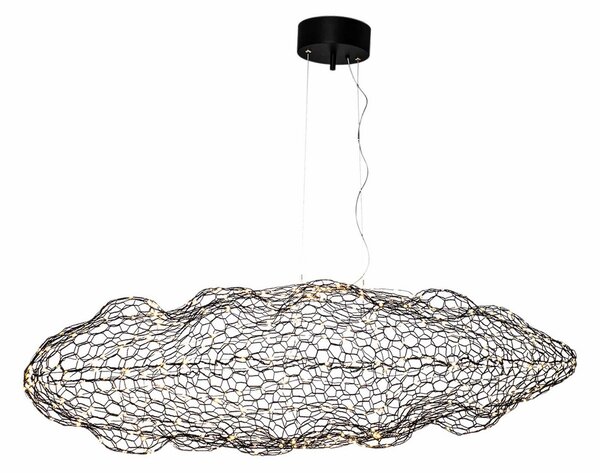 Lampa Wisząca By Rydéns, Hayden, ściemnialny, czarny, salon, metal, design