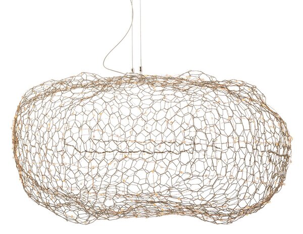 Lampa Wisząca By Rydéns, Hayden, ściemnialny, złoty | mosiężny, salon, metal, design