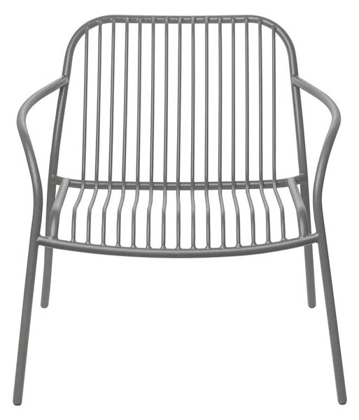 Szary metalowy fotel ogrodowy Yua Wire – Blomus