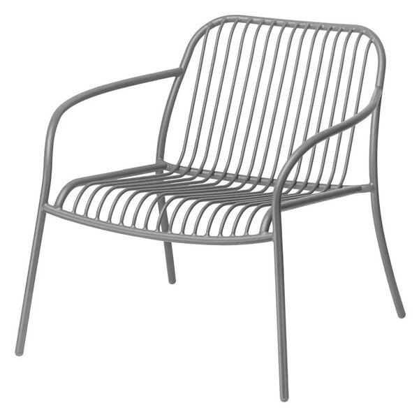 Szary metalowy fotel ogrodowy Yua Wire – Blomus