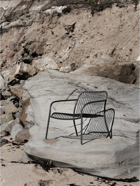 Szary metalowy fotel ogrodowy Yua Wire – Blomus